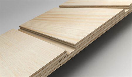 Furuplywood spårad, B/X, exteriör